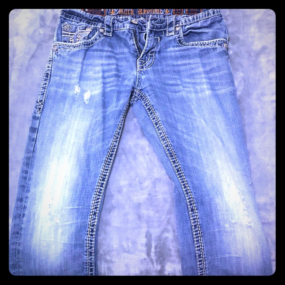 Men’s Rock Revival Jeans Size 32 Like New